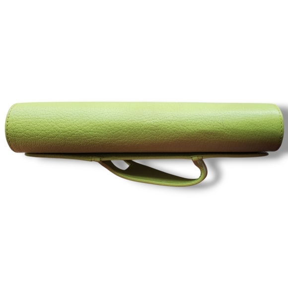 PERRIN PARIS L'ASYMETRIQUE Glove Clutch Green Calfskin Leather Clutch - Picture 9 of 17